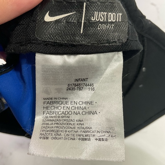 Nike featherlite blue strapback hat infant size - Picture 6 of 6